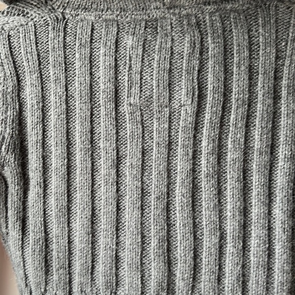 AERIE Grey Hooded Ribbed Cropped Cardigan Size XS - Picture 8 of 11